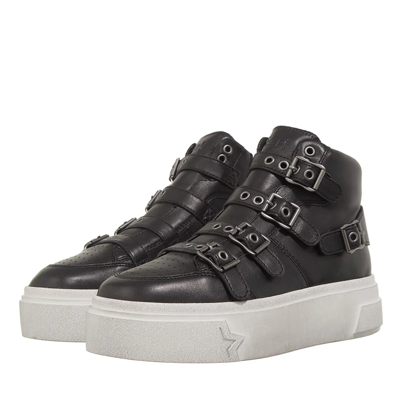 Ash High-Top-Sneaker Starmoon Buckle Black
