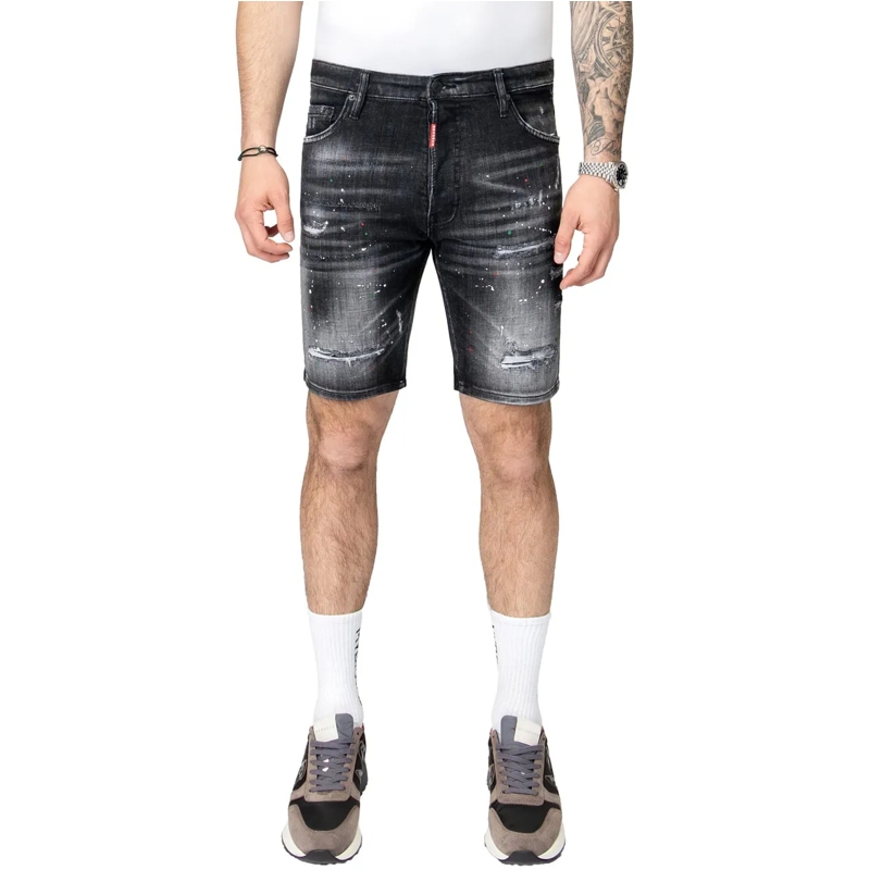 My Brand Skinny-Leg-Jeans MYBRAND RED PAINT SHORT JEANS | BLACKJEANS schwarz