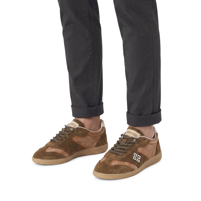 Dsquared2 Schnürschuhe Sneaker Rebels aus Veloursleder braun(Image 2)