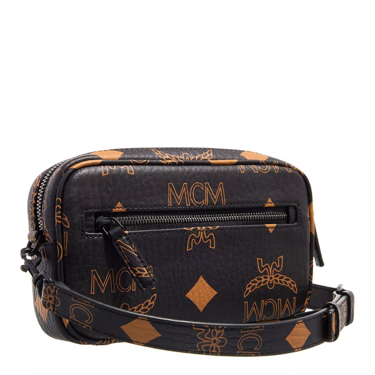 MCM Visetos Monogram Print Single Shoulder Messenger Bag Handbag Mini