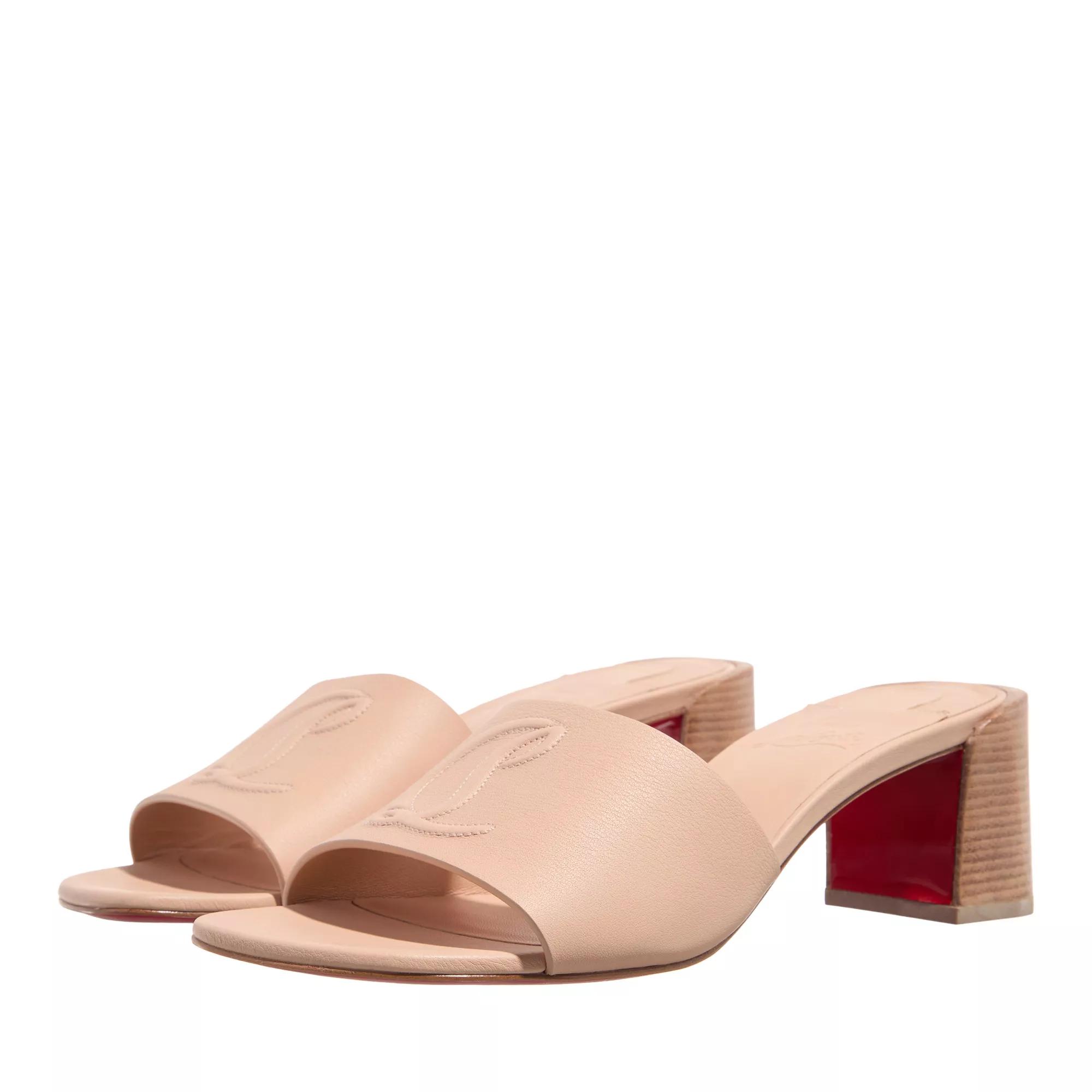 Christian Louboutin Sandalen & Sandaletten - So CL Mule 55 Calf - Gr. 36 (EU) - in Beige - für Damen