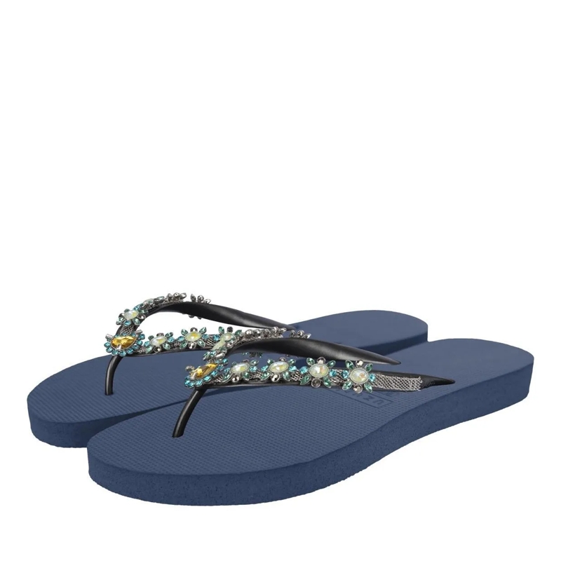 UZURII Flip Flops Zehentrenner Dolce Turqoise marineblau