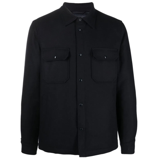 Woolrich Hemden Shirt With Logo Black