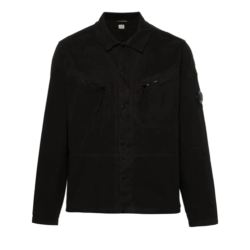 CP Company Legere Oberteile Zwarte shirtjacket schwarz