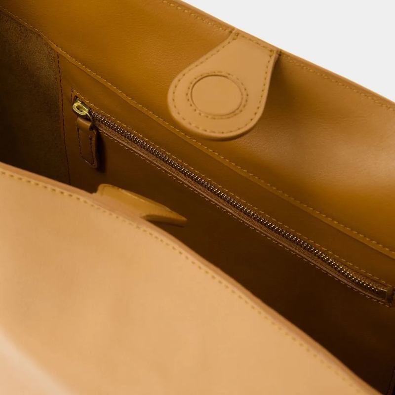 Ines De La Fressange Schultertasche Leonore L Shoulder Bag - Leather - Camel Brown(Image 9)
