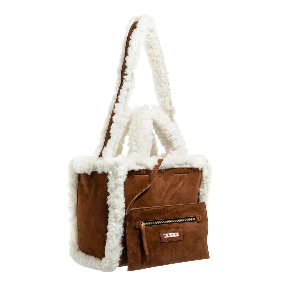 Marni Shoppers Basket Small in bruin