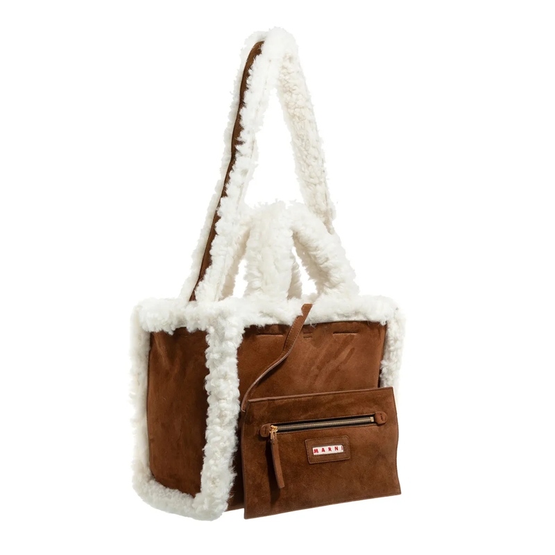 Marni Tote Basket Small Cinnamon/Soft Beige(Image 4)