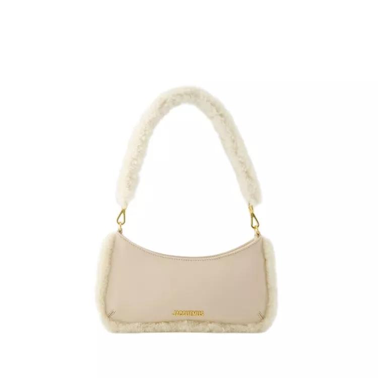 Jacquemus Crossbody Bags - The Bisou Doux Bag - Leather - Light Beige - Gr. unisize - in Beige - für Damen