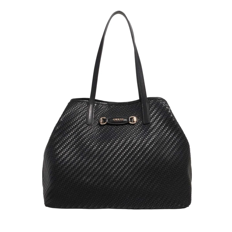 Guess Tote Vikky Ii Large 2 In 1 Tote Black