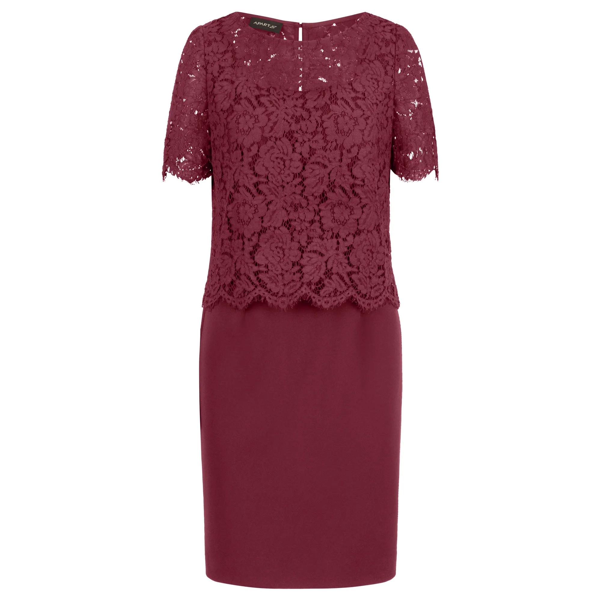 APART Spitzenkleid Rundem Ausschnitt Creme Ab 62,78 Produktbild-Vorschau 9