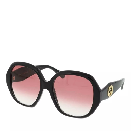 Gucci GG0796S-002 56 Sunglass WOMAN ACETATE Black Sonnenbrille