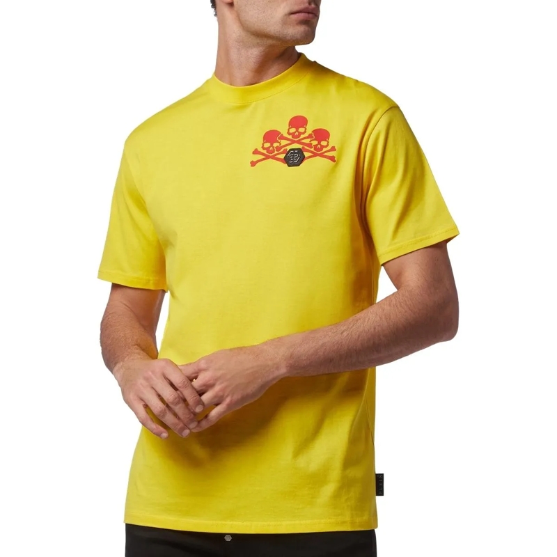 Philipp Plein T-Shirt T-Shirt Skull gelb(Image 4)