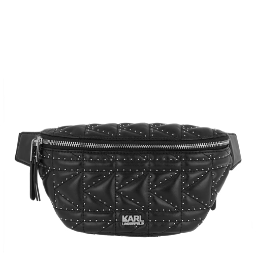 Karl Lagerfeld K/Kuilted Studs Bumbag Black/Nickel Borsetta a tracolla