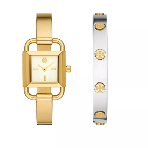 Tory Burch Phipps Two-Hand Watch and Interchangeable Bracelet Gold Dresswatch