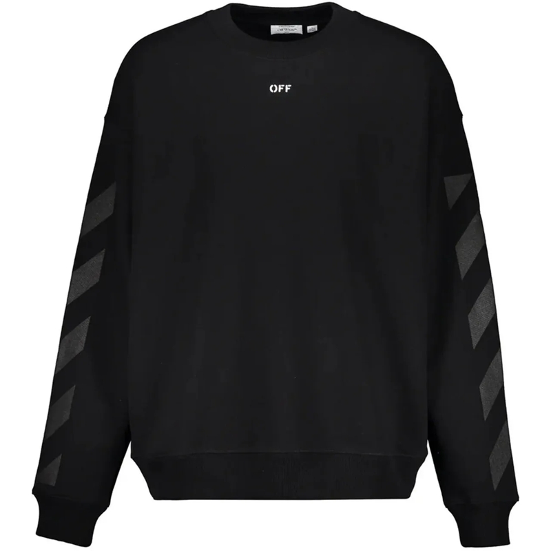 Off-White Legeres Oberteil Off-White Logo sweatshirt schwarz