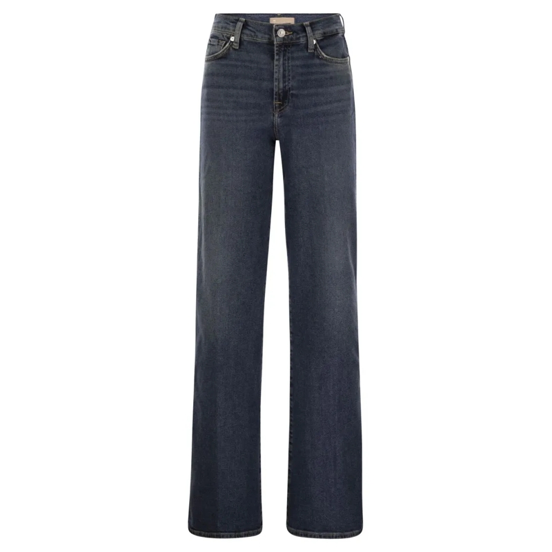 Seven for all Mankind Jeans Lotta Bay Mid - High-Waisted Jeans Blue