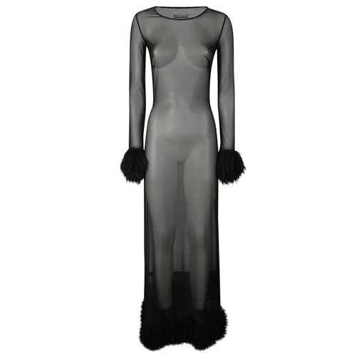 Marine Serre  Unique Transparent Dress Black