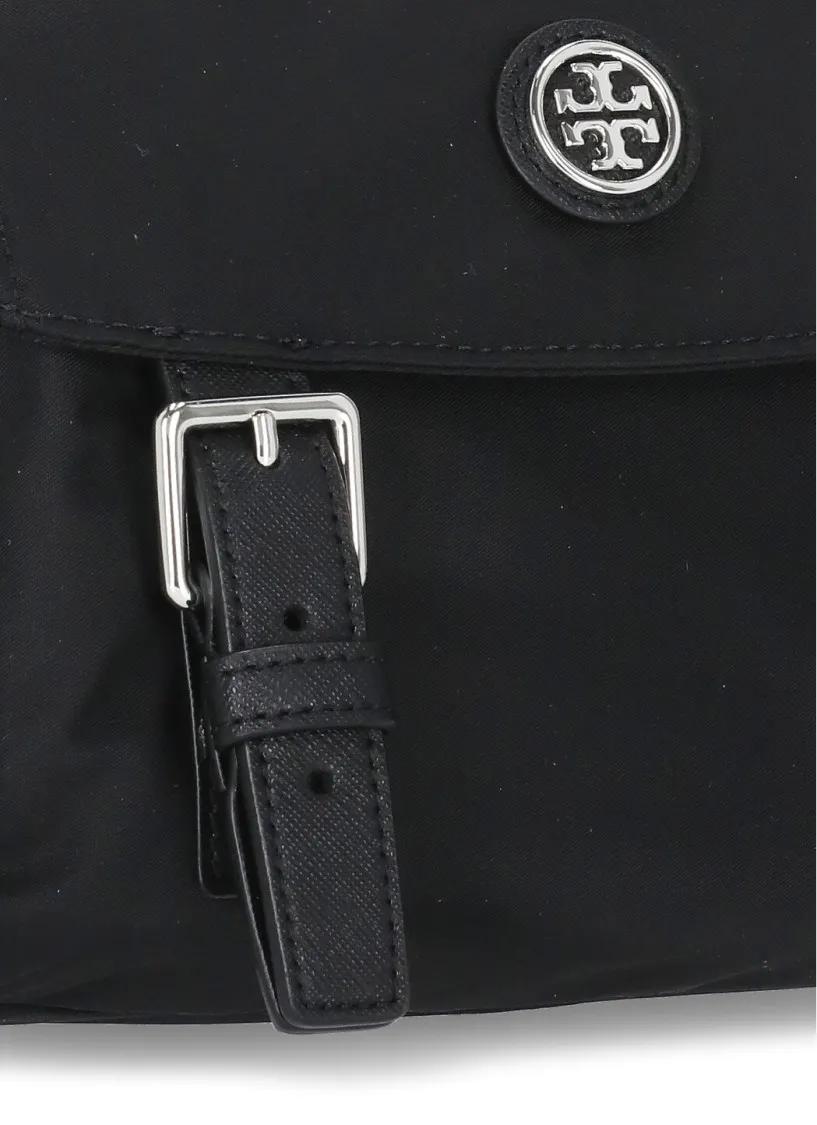 TORY BURCH Hobo bags Black Small Virginia Messenger Shoulder Bag in zwart
