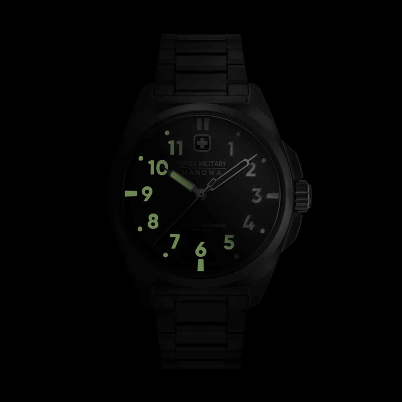 Swiss Military Hanowa Automatikuhr Quarzuhr Fieldmaster schwarz(Image 6)