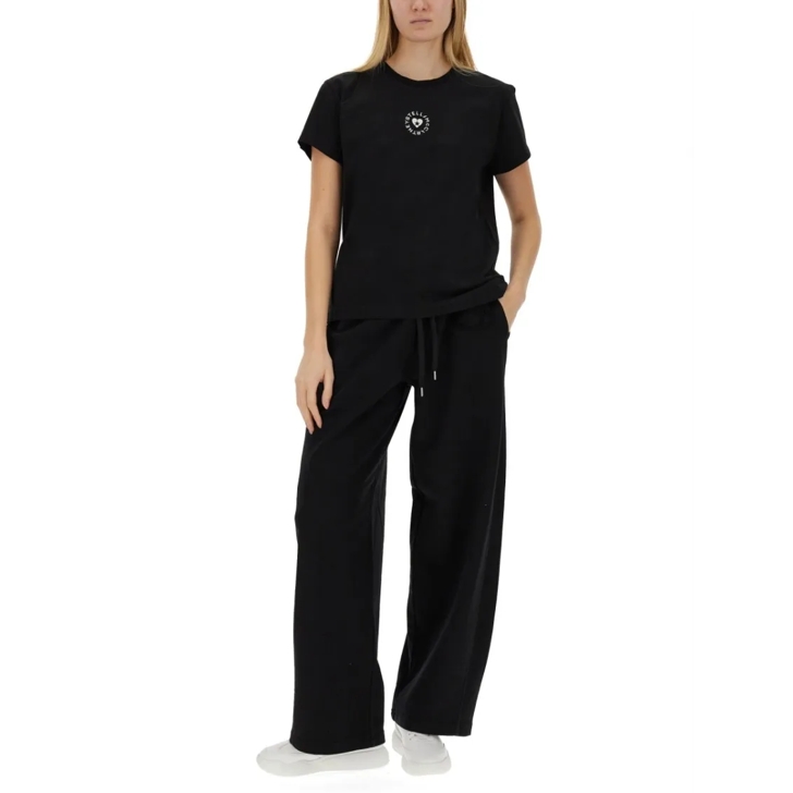 パンツ Stella Mccartney Relaxed Black Jogging Pants With Adjustable Stella McCartney Relaxed Black Jogging Pants With Adjustable