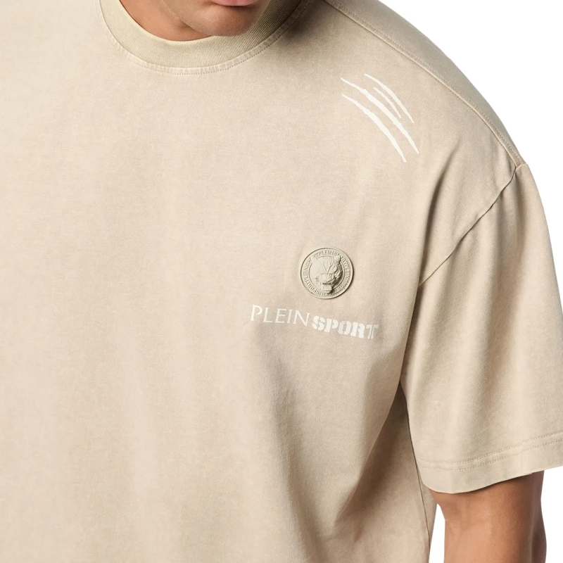 Plein Sport T-Shirt T-Shirt Rundhalsausschnitt beige(Image 5)
