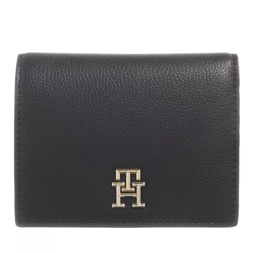 Tommy Hilfiger Th Casual Tri-Fold Wallet Black Vikbar plånbok
