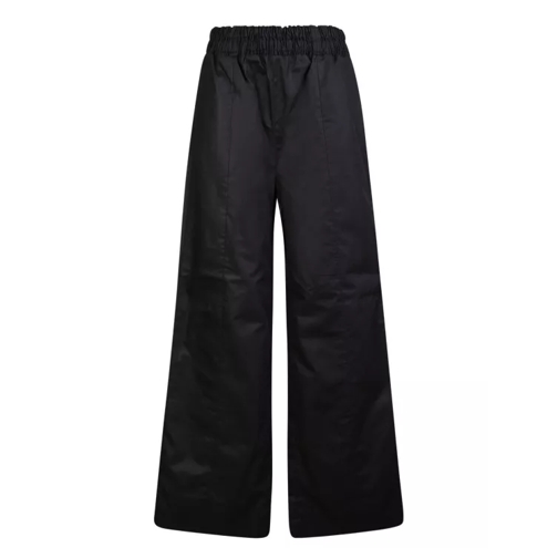 Fabiana Filippi Elastic Cotton Trousers Black Pantalons