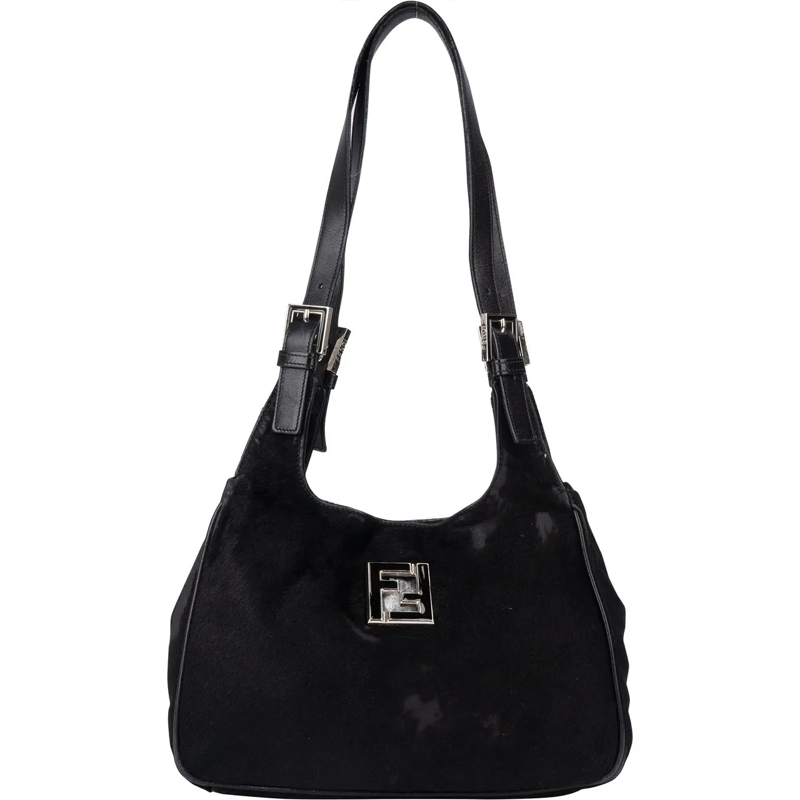 Fendi Schultertasche Fendi FF Hair Shoulder Bag mehrfarbig