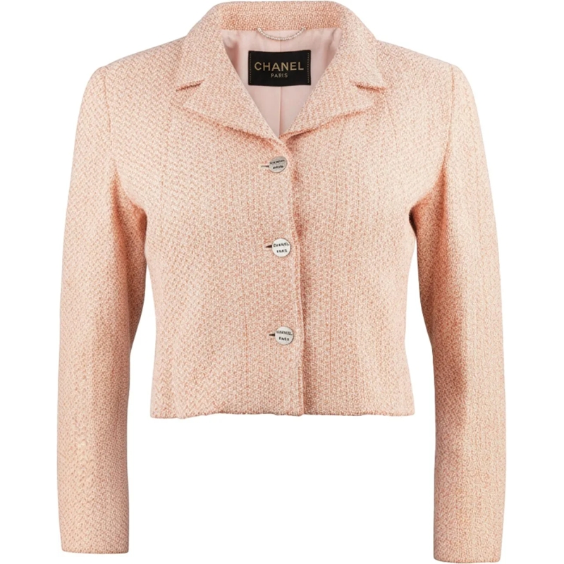 Chanel Übergangsjacke Chanel Multicolor Tweed Jacket (D34 / FR36) rot