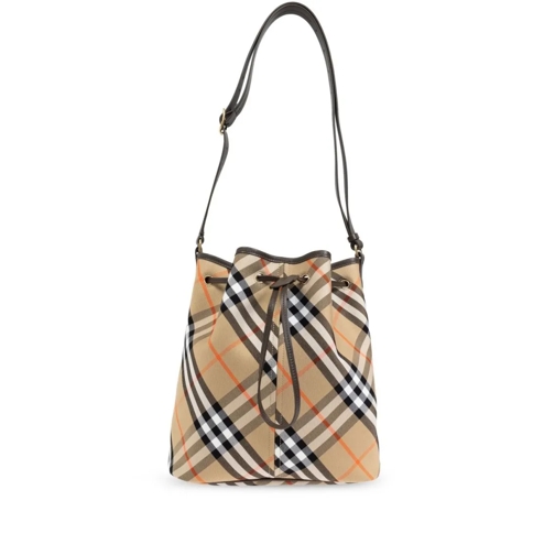 Burberry Bucket Bag Beige/Multicolour Cotton Bucket Bag Pink