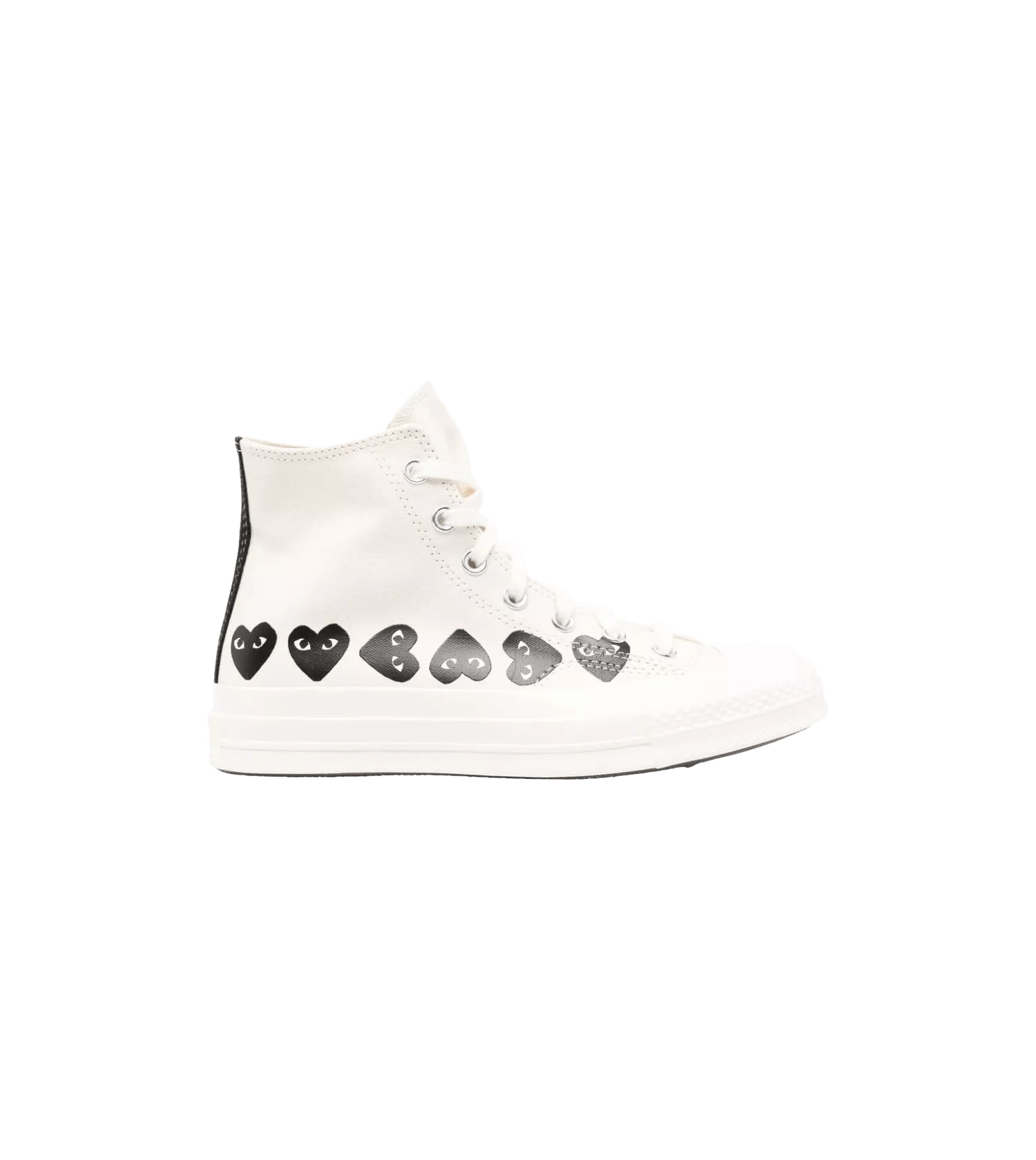 Comme des Garcons Play Sneakers - Multi Heart Converse Chuck Taylor 70 High-Top-Snea - Gr. 6 - in Beige - für Damen