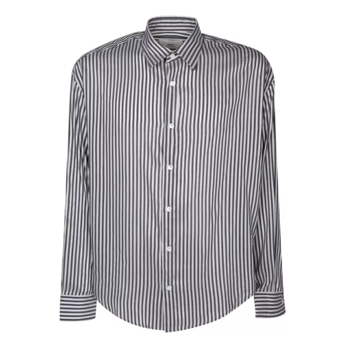 AMI Paris Long Sleeves Stripe Shirt Grey 