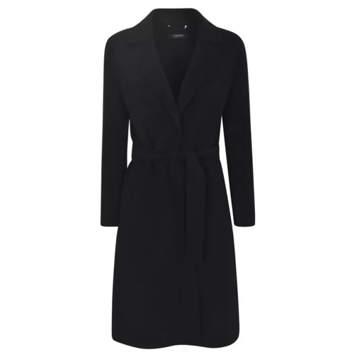 Max Mara Belt Coat Black 