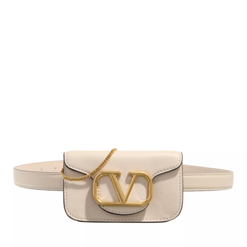 Valentino Garavani Belt Bag Loco Light Ivory Belt Bag