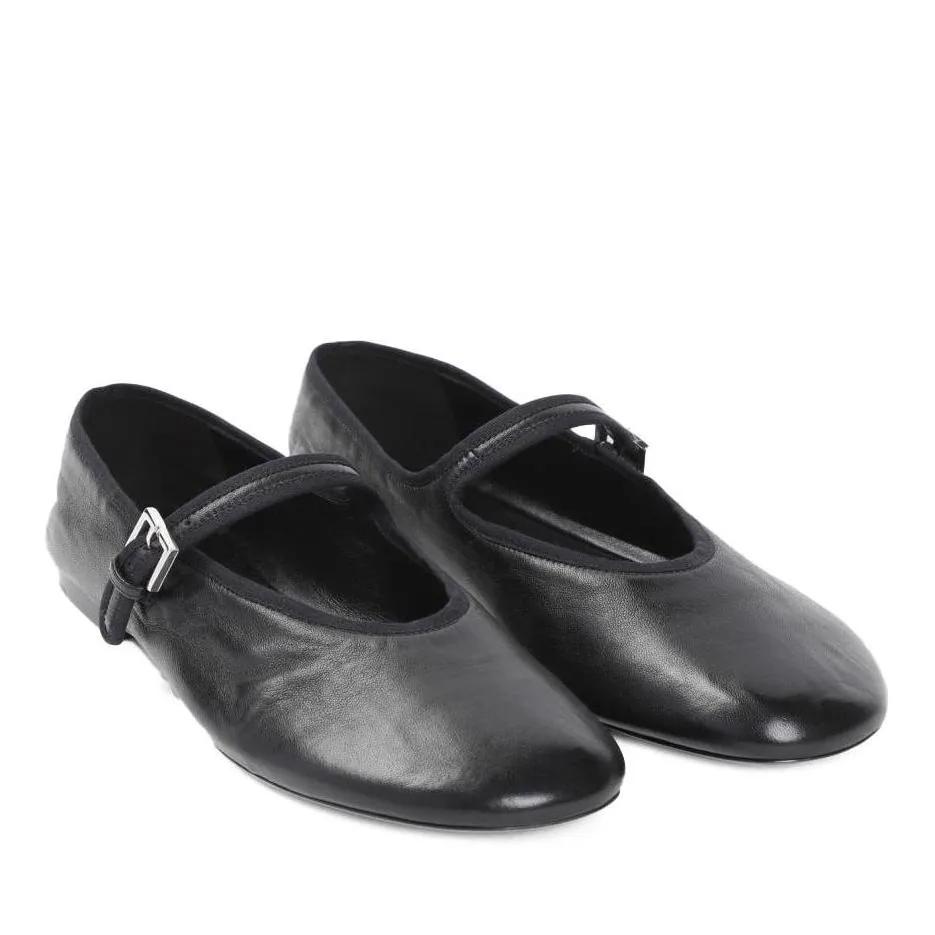 The Row Loafers & Ballerinas - Boheme Mj Black Nappa Lamb Leather Ballerinas - Gr. 36,5 (EU) - in Schwarz - für Damen