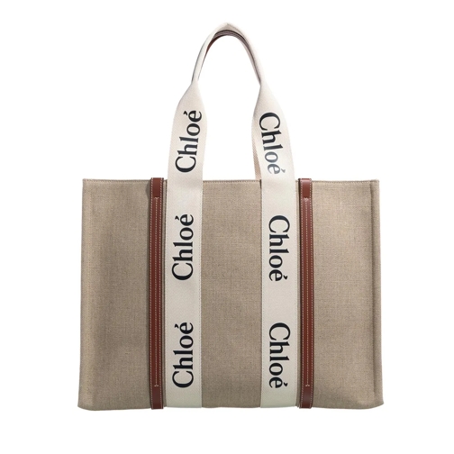 Chloé Tote Woody Tote Grande Beige