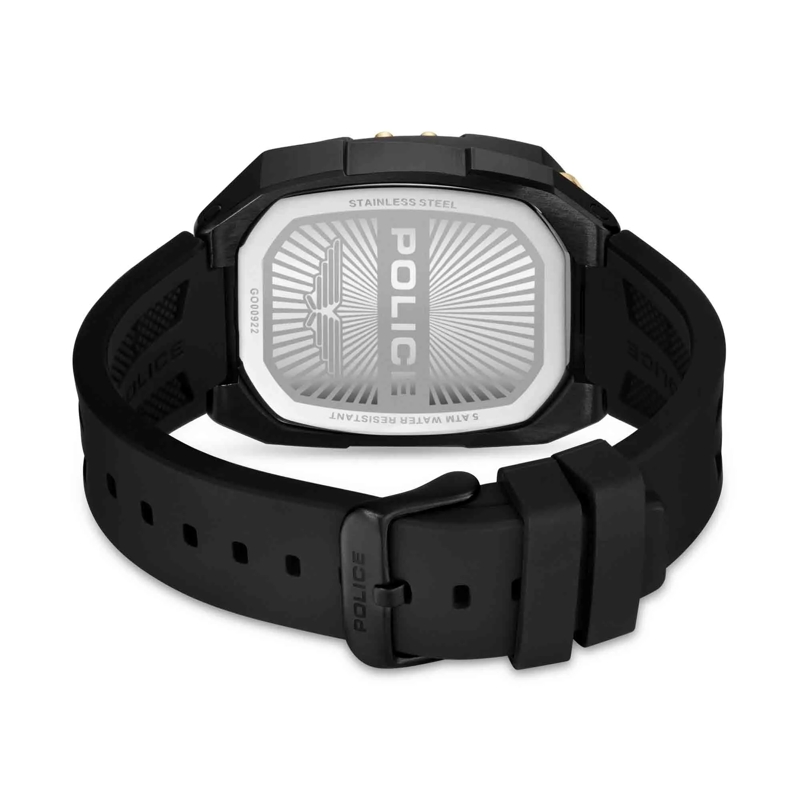 Police Automatikuhr Quarzuhr Bullhead schwarz(Image 4)