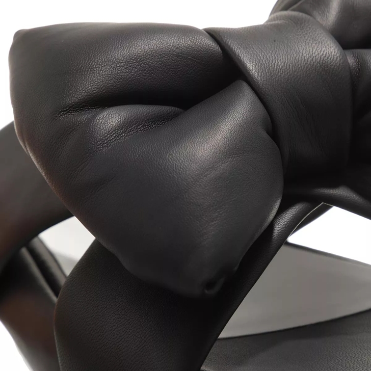 Black bow slides hotsell