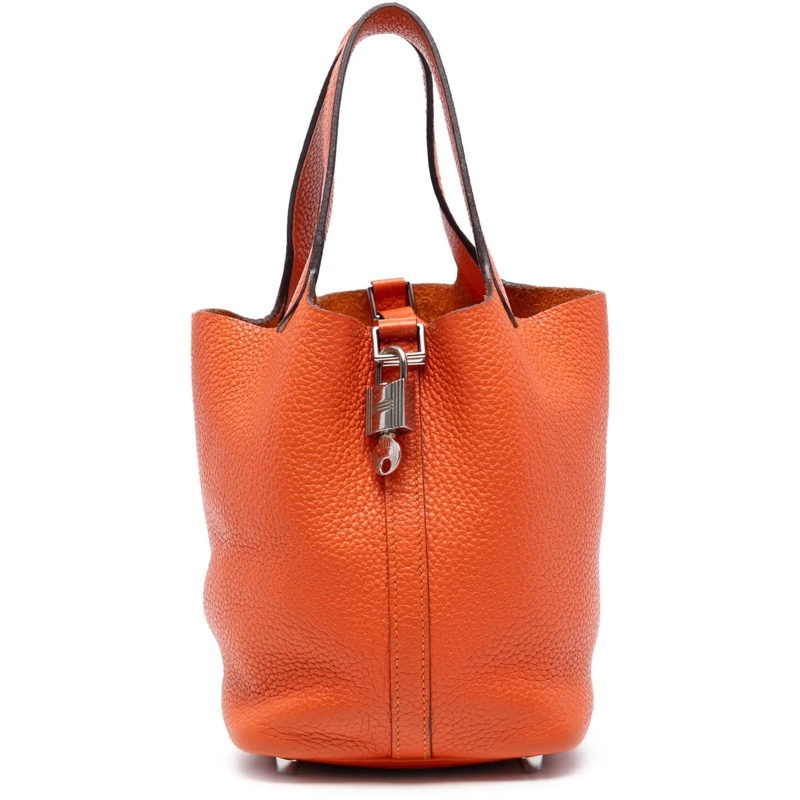 Hermès Tote Clemence Picotin Lock 18 orange