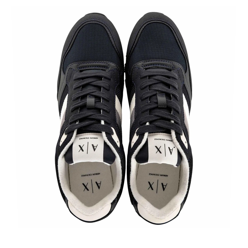 Armani Exchange Low-Top-Sneaker SNEAKER DROP MICROSUEDE 1er Pack blau(Image 6)