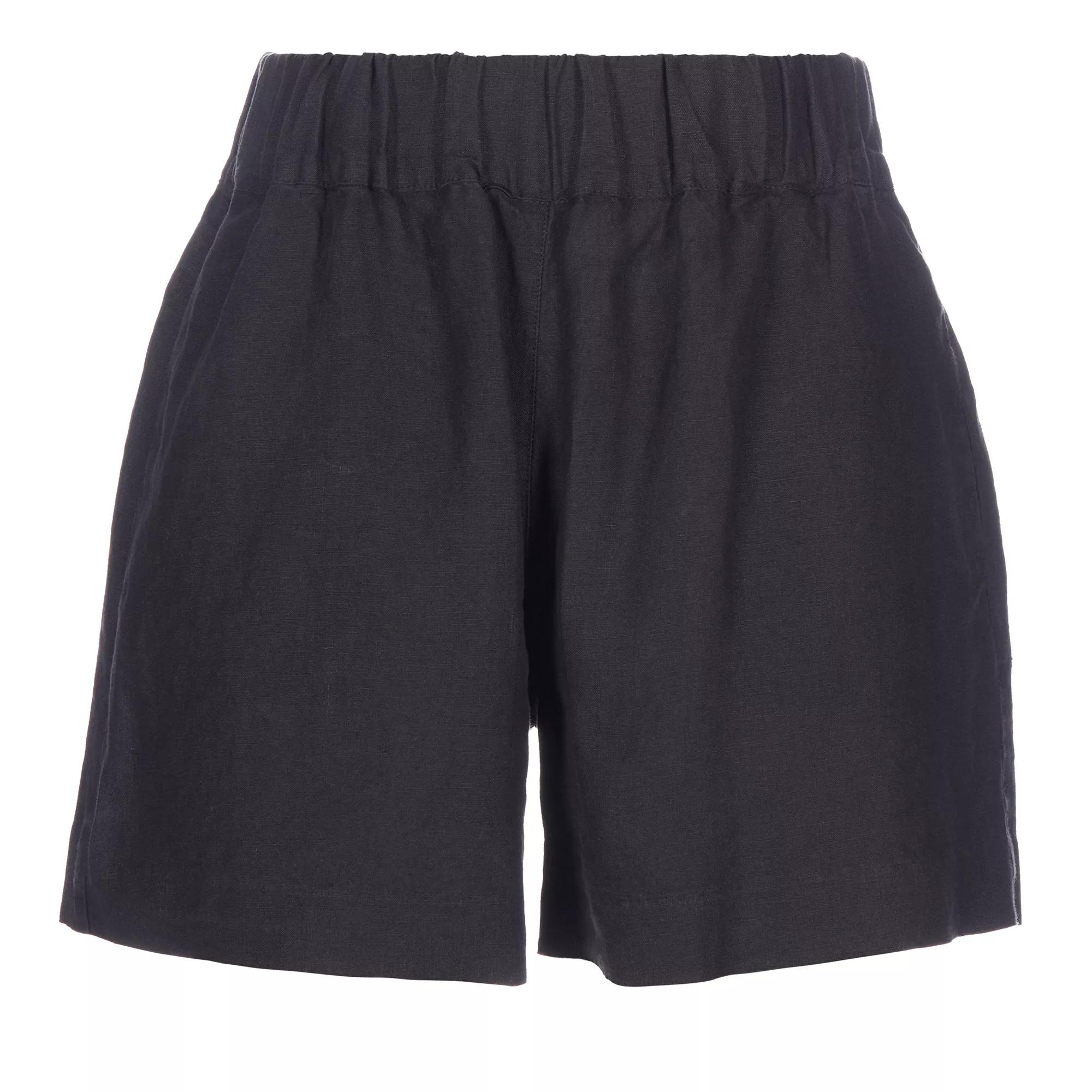 120% Lino - WOMAN SHORT - Größe I48 - schwarz