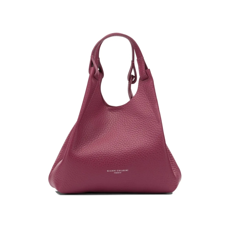 Gianni Chiarini Sac à bandoulière Fuchsia Textured Leather Shoulder Bag With Detacha Pink