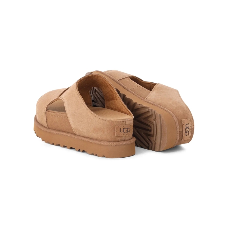 UGG Schnürschuhe Sandalen aus Veloursleder braun(Image 3)