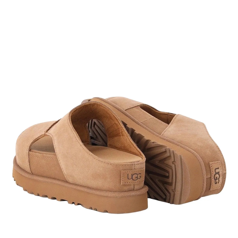 UGG Schnürschuhe Sandalen aus Veloursleder braun(Image 3)