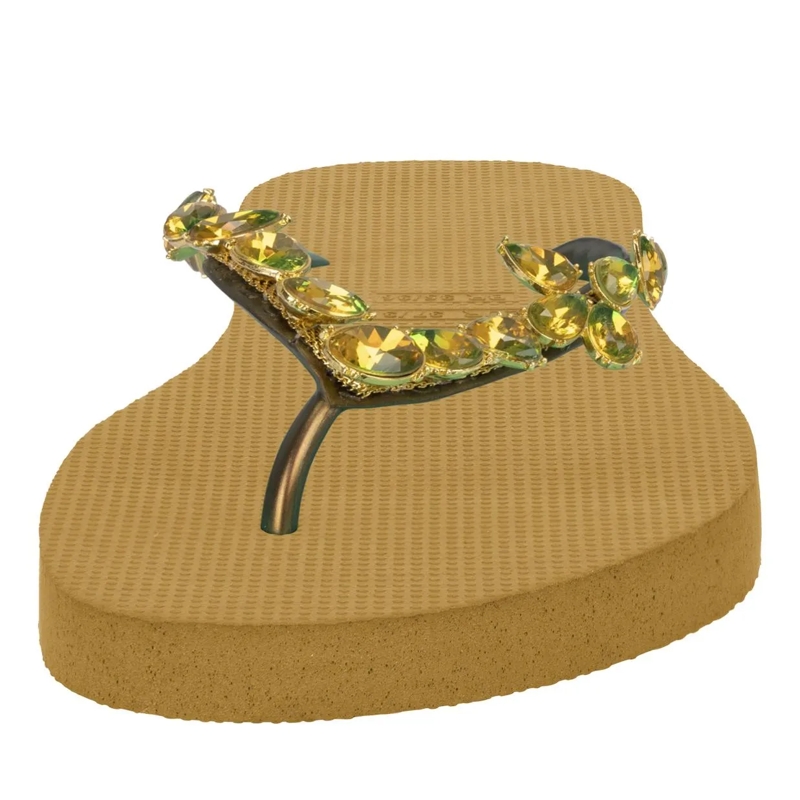 UZURII Flip Flops platte hausschuhe Amalia ocker(Image 5)