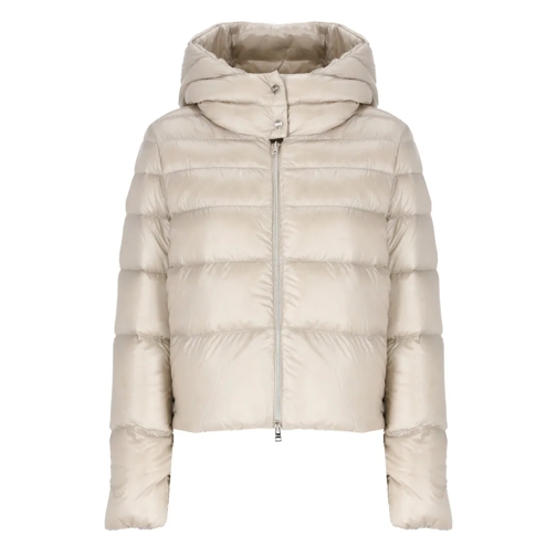 Herno Übergangsjacke Padded And Quilted Down Jacket Neutrals