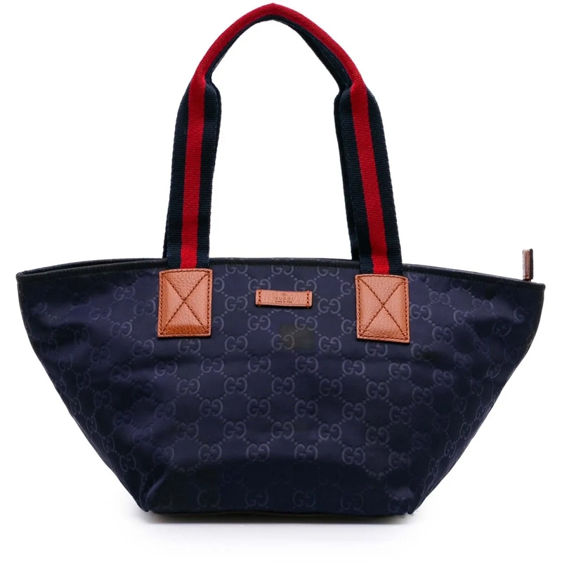 Gucci Shopper GG Nylon Web Tote blau