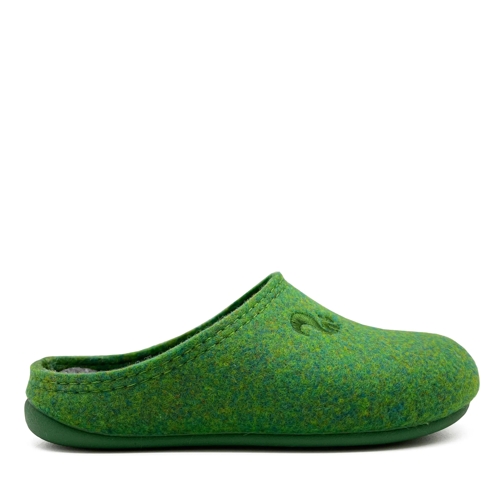 thies Hausschuh thies 1856 ® Recycled PET Slipper Kids vegan green grün