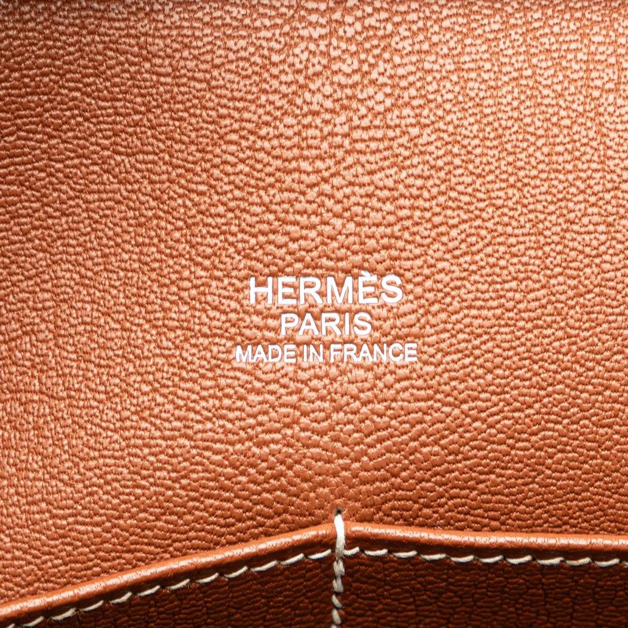 Thumbnail - Hermès Crossbody Bags - Barenia and Toile Rocobar Plume 32 - Gr. unisize - in Braun - für Damen