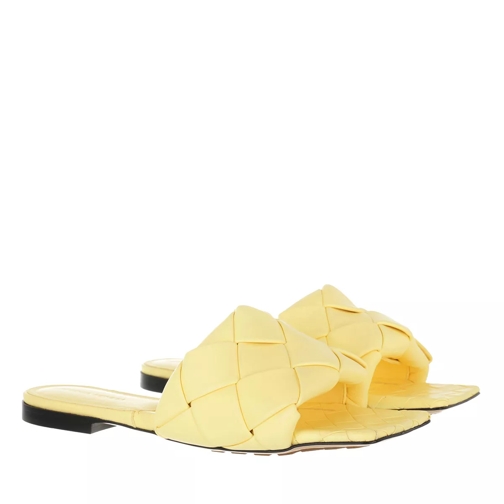 Bottega Veneta Lido Intrecciato Flat Sandals Lemonade Slide